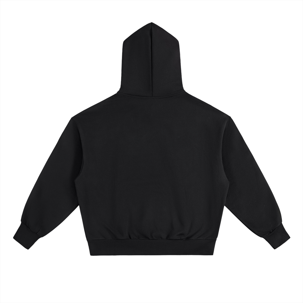 Noel Heavyweight Hoodie – Black Snowfall Edition - Essential Fleece