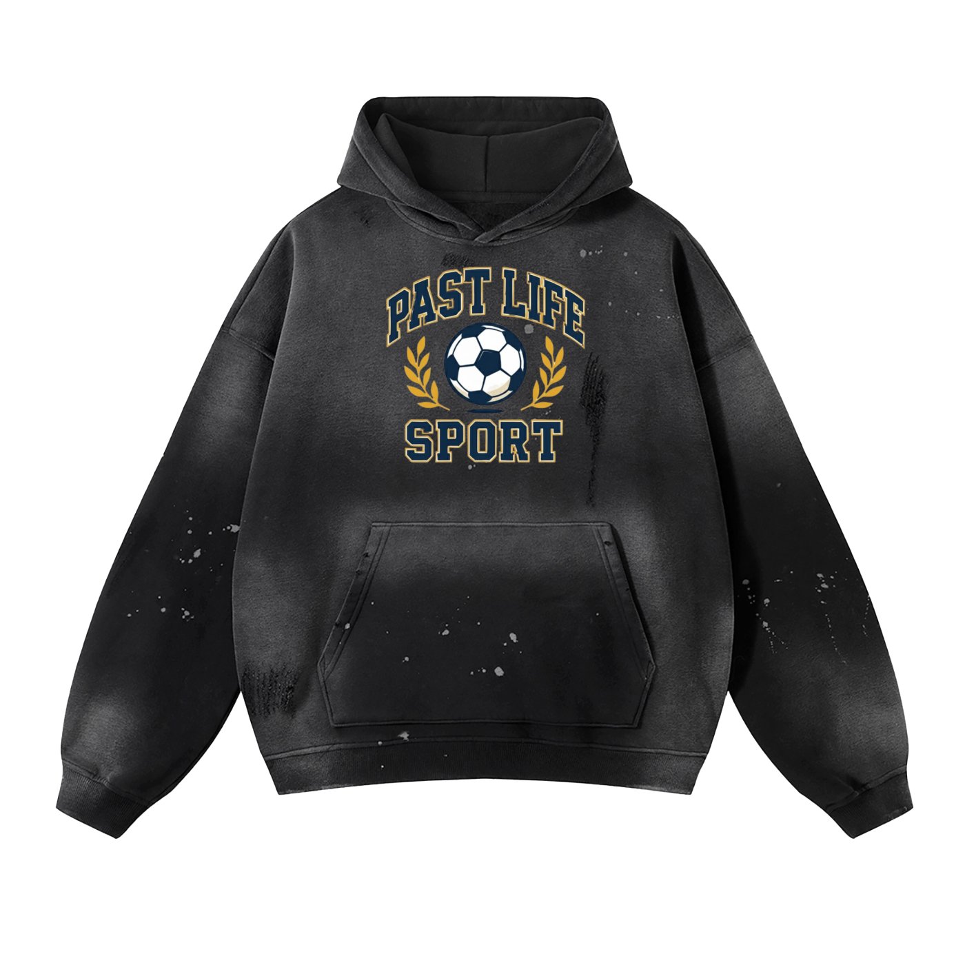 After Practice Hoodie – Soccer Edition - Vintage Washed Frayed Fleece