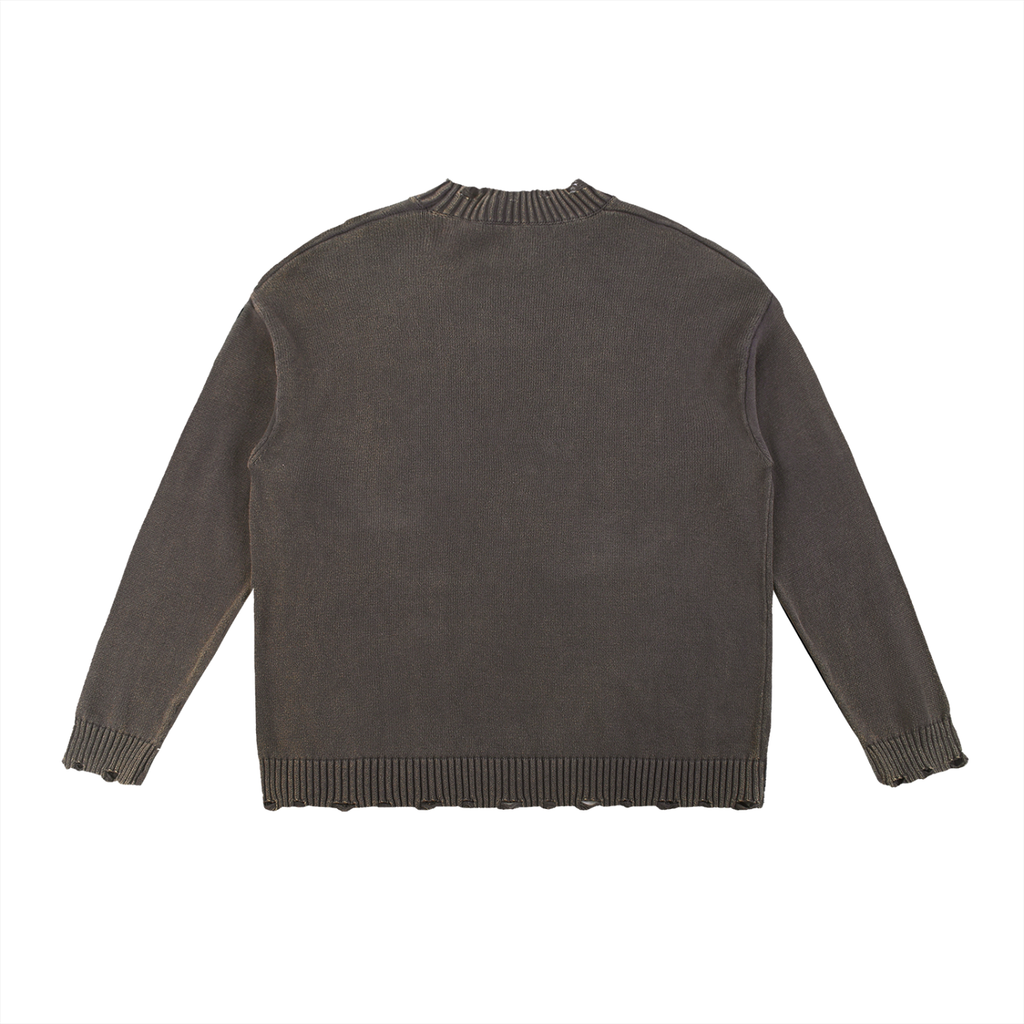 Past Life Vintage Fray Knit Sweater