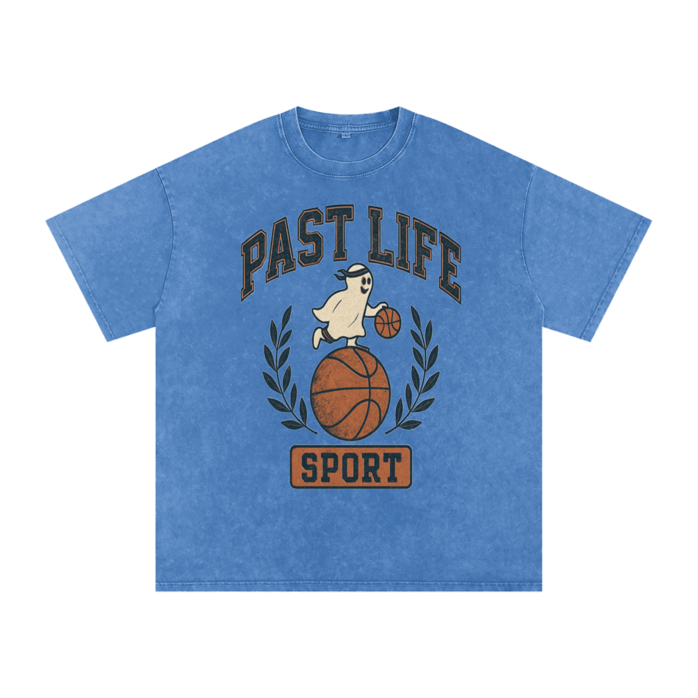 Ghost Dribble Tee - Snow Washed Oversized