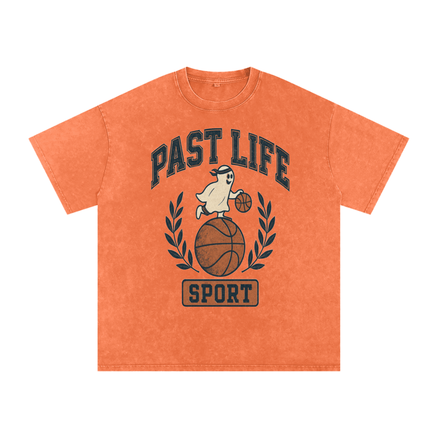 Ghost Dribble Tee - Snow Washed Oversized