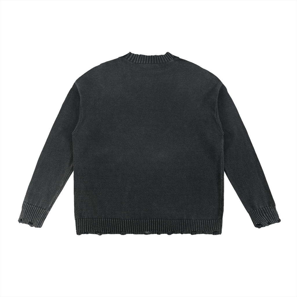 Past Life Vintage Fray Knit Sweater