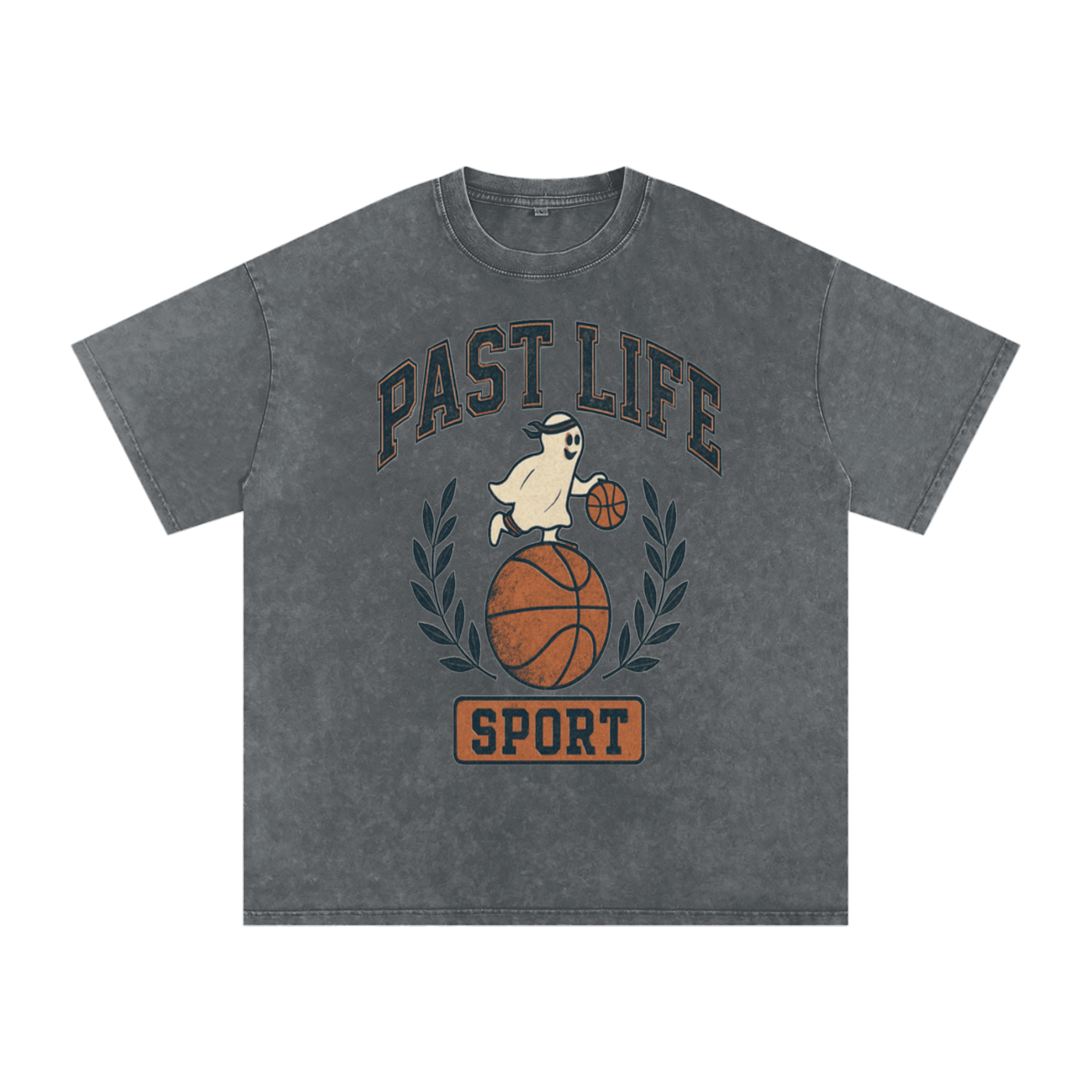 Ghost Dribble Tee - Snow Washed Oversized