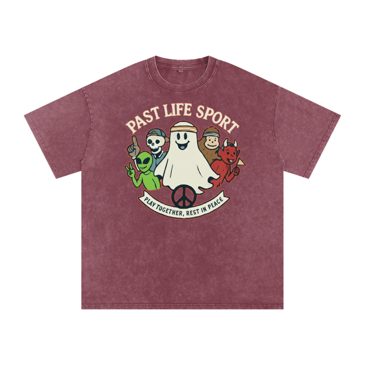 Play Together – Rest In Peace Tee - Snow Washed Oversized