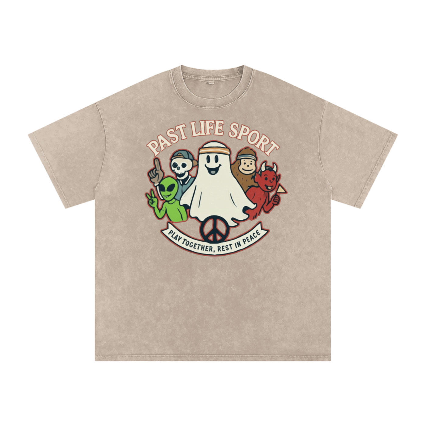 Play Together – Rest In Peace Tee - Snow Washed Oversized