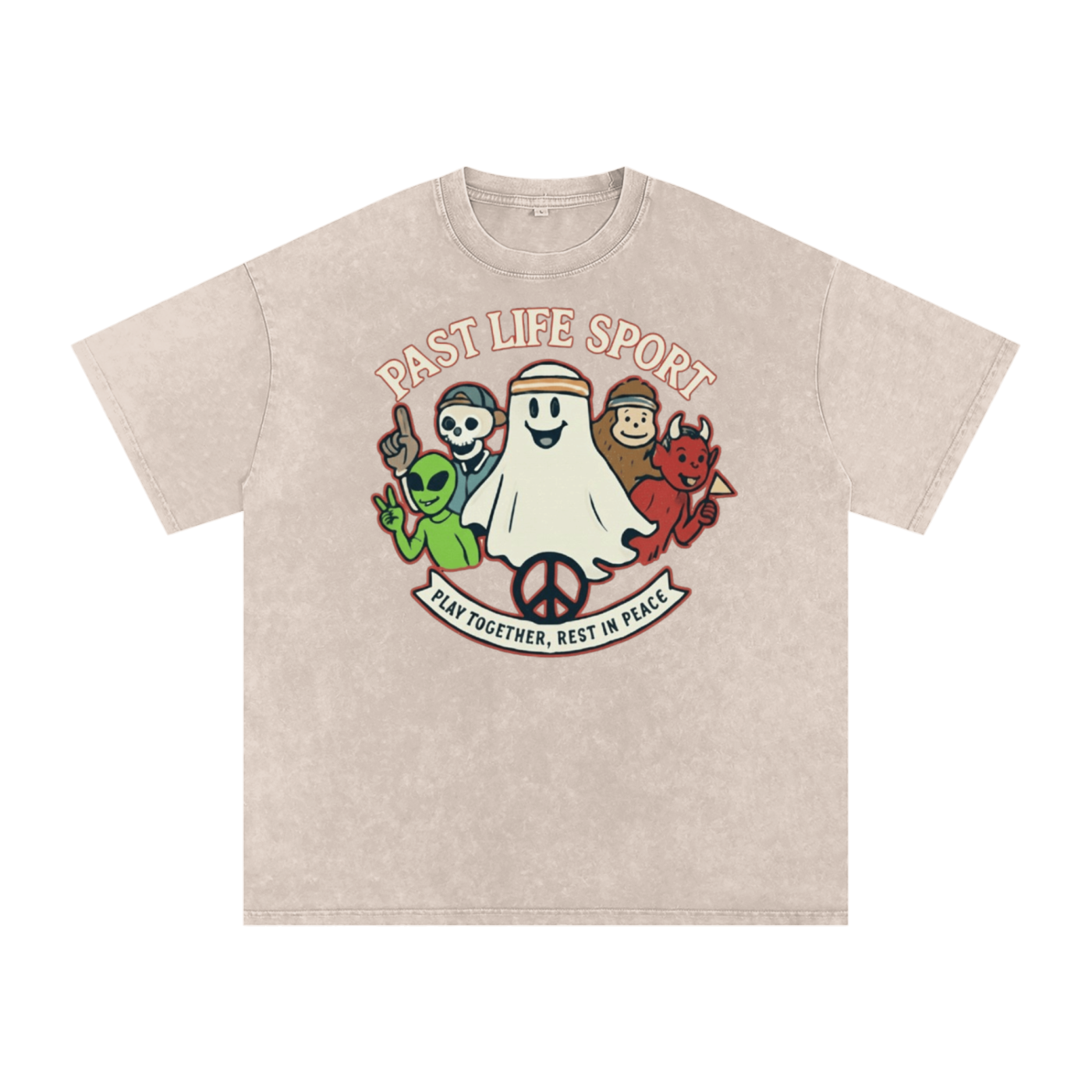 Play Together – Rest In Peace Tee - Snow Washed Oversized