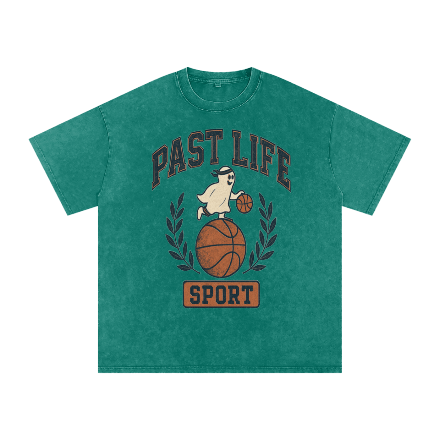 Ghost Dribble Tee - Snow Washed Oversized