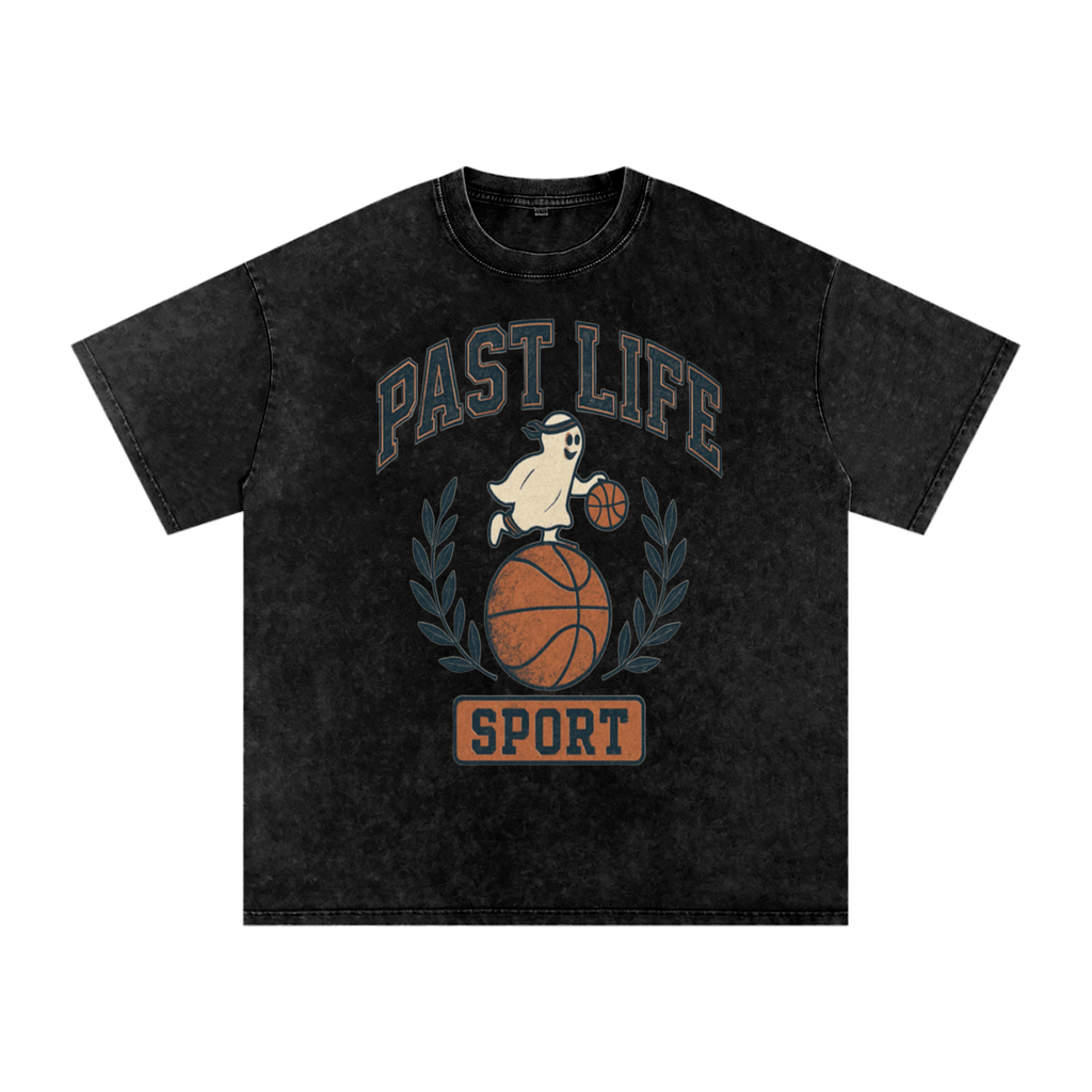 Ghost Dribble Tee - Snow Washed Oversized