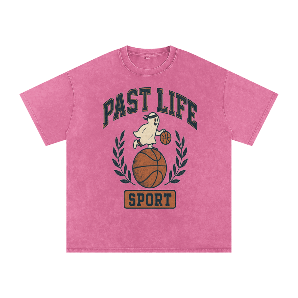 Ghost Dribble Tee - Snow Washed Oversized