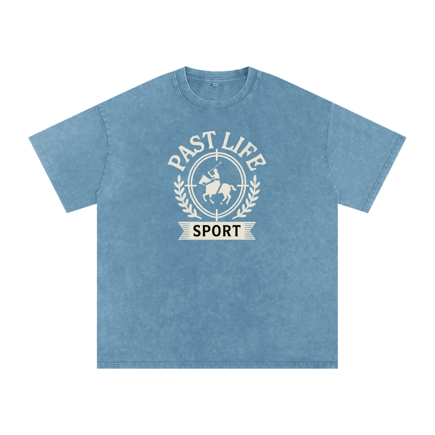 Homecoming Tee – Oversized Snow Washed Cotton | Past Life Sport