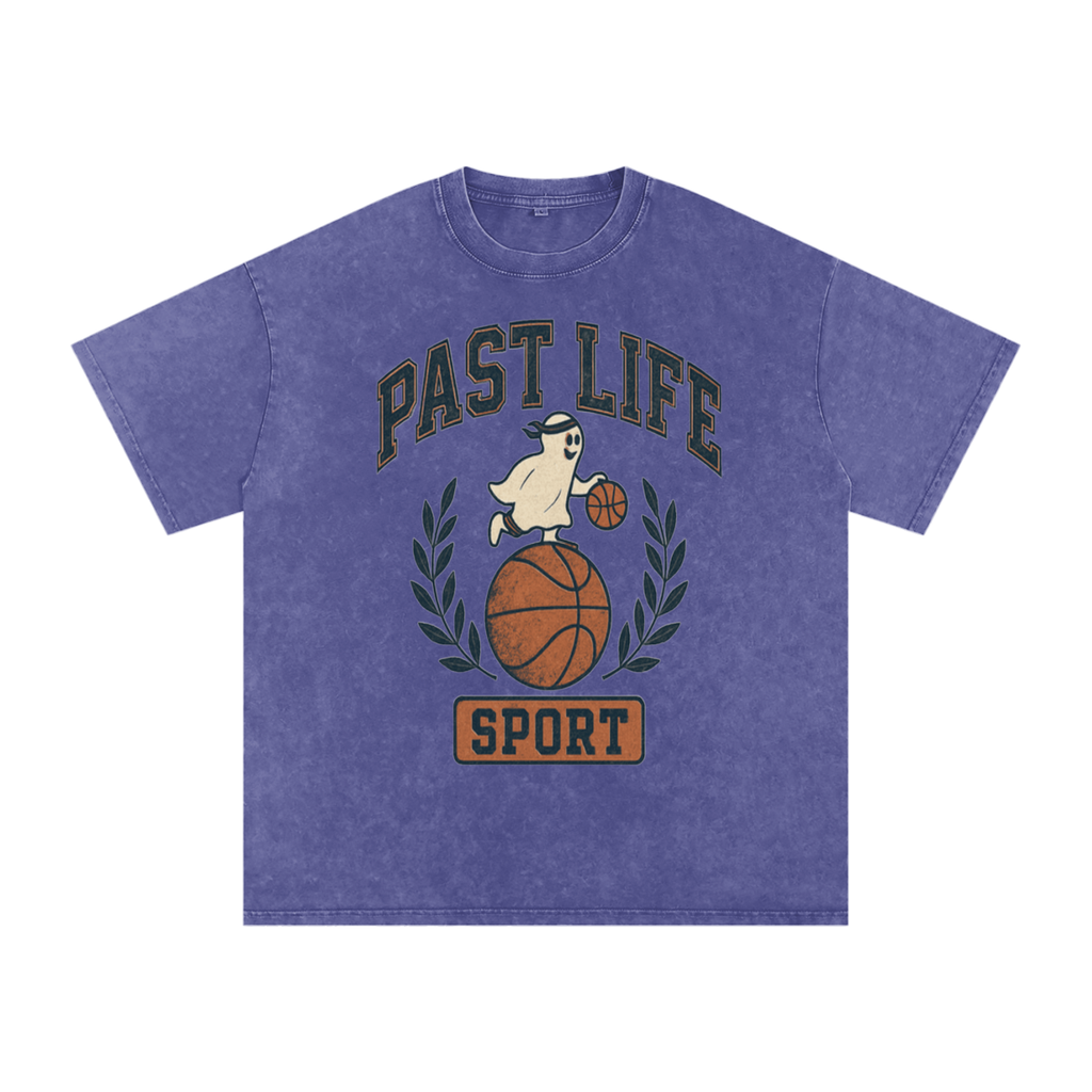 Ghost Dribble Tee - Snow Washed Oversized