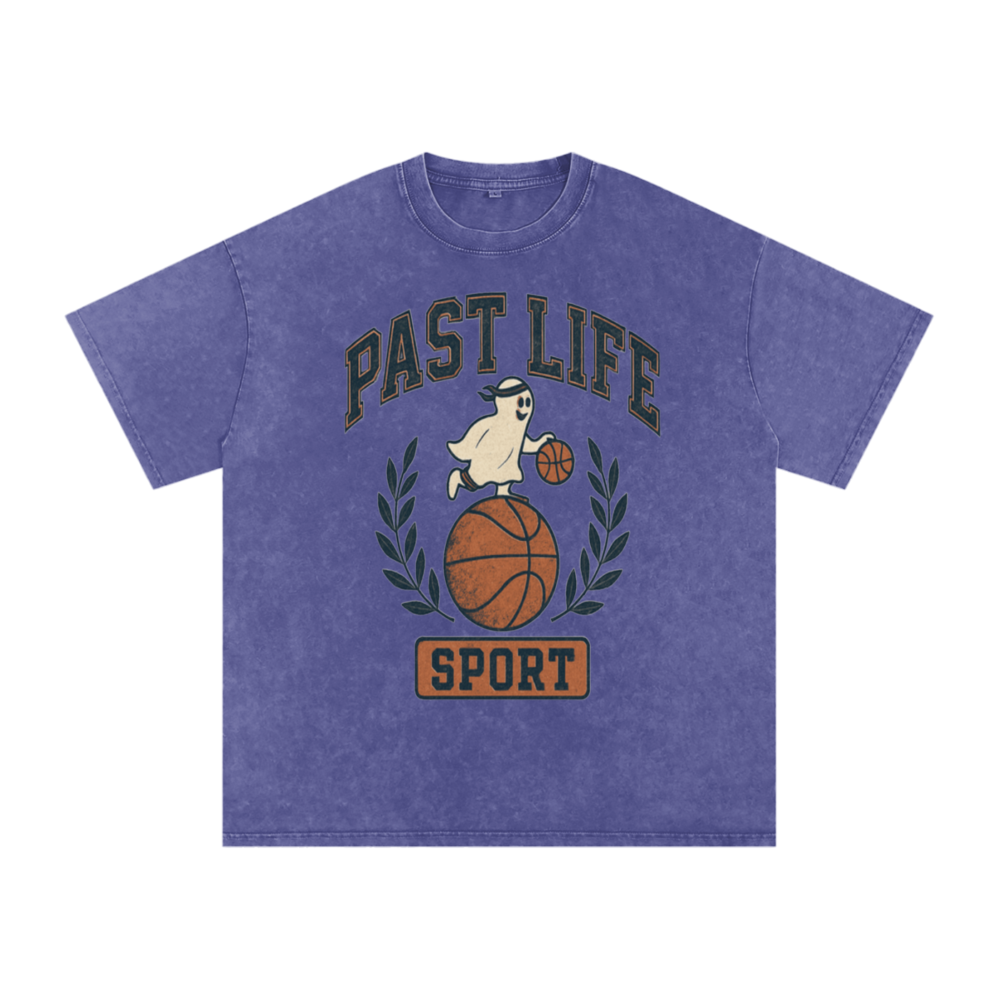 Ghost Dribble Tee - Snow Washed Oversized