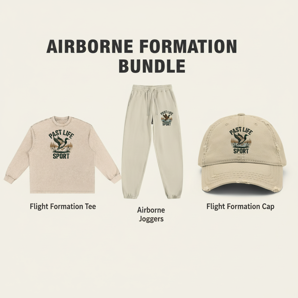 Airborne Formation Bundle – Tee. Joggers & Cap