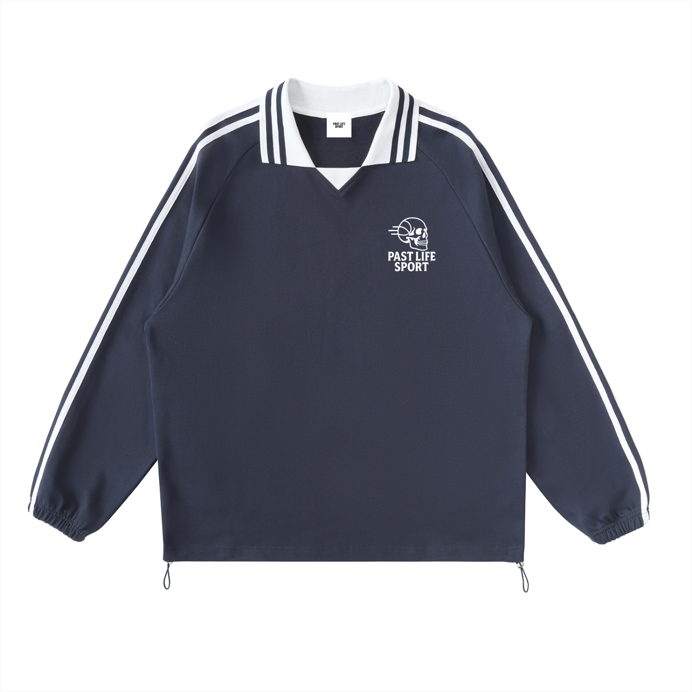 Heritage Stripe Crew – Contrast Athletic Sweatshirt