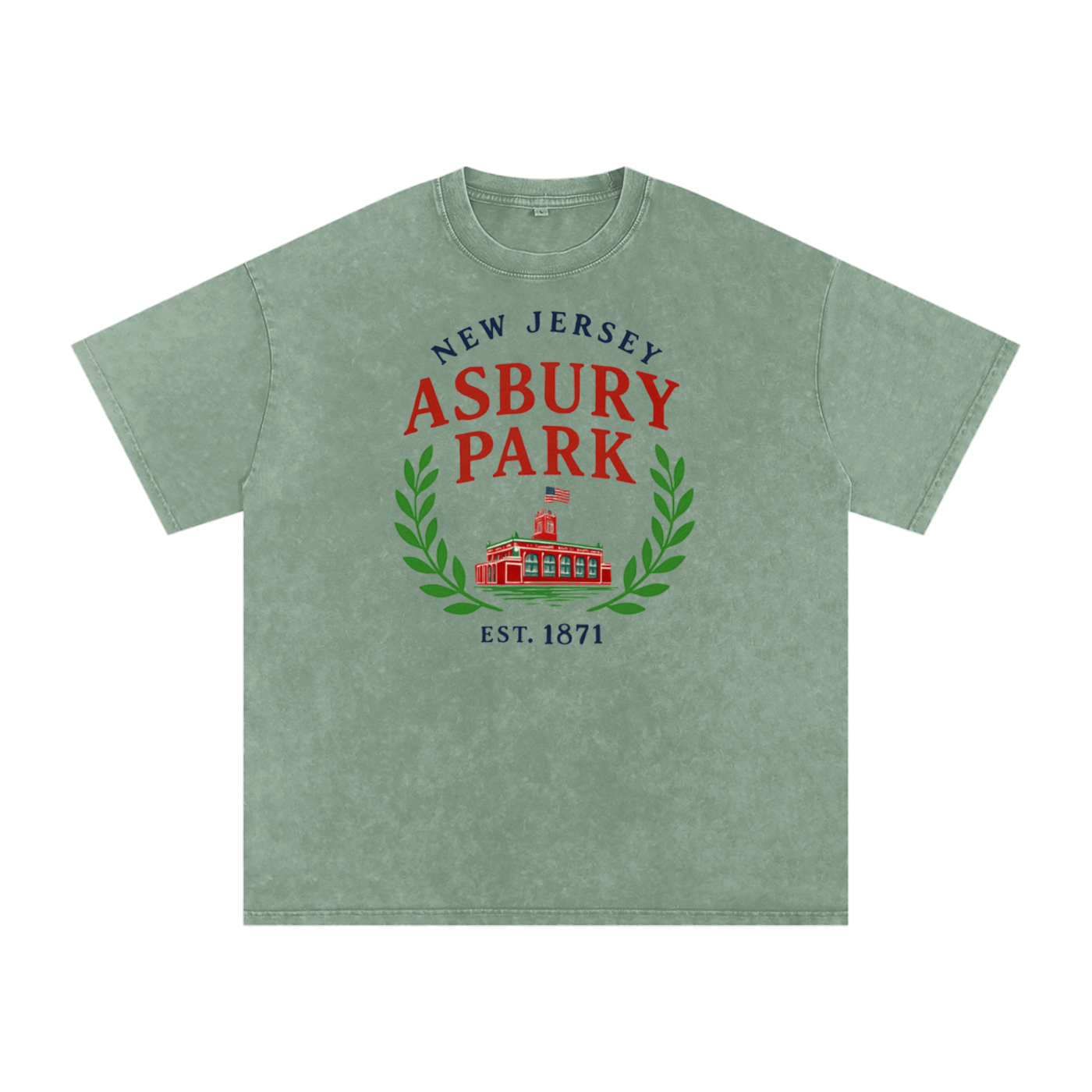 Asbury Park Heritage Tee - Unisex Oversized Cotton