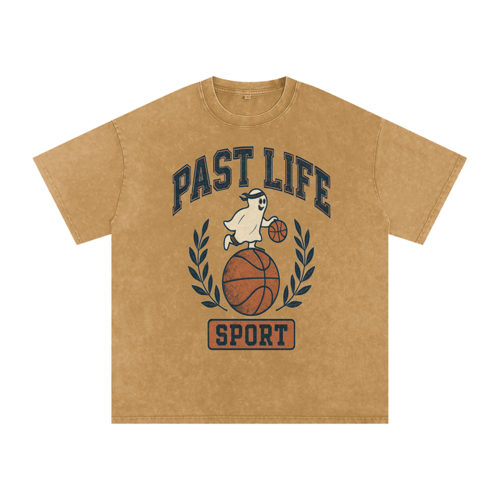 Ghost Dribble Tee - Snow Washed Oversized