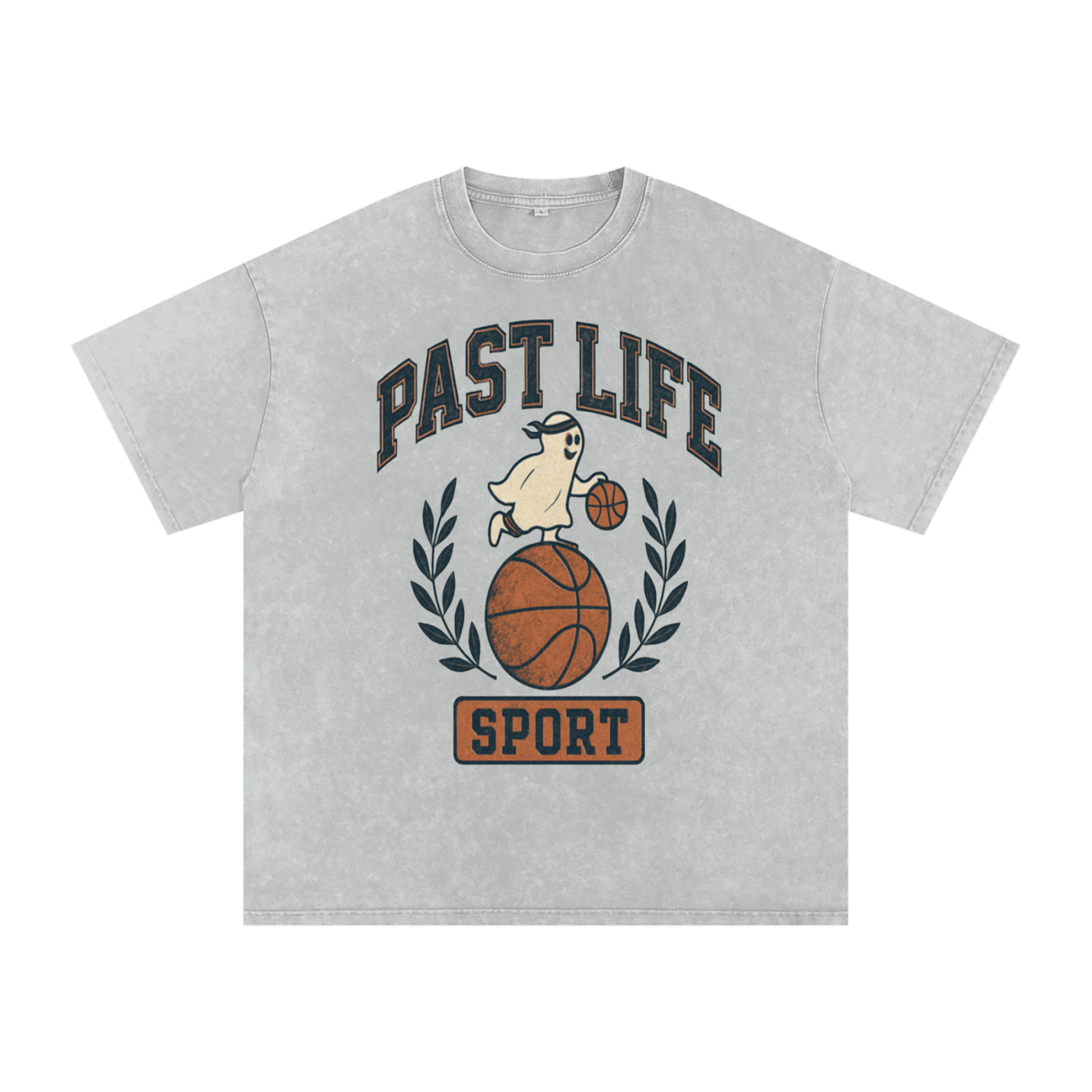 Ghost Dribble Tee - Snow Washed Oversized