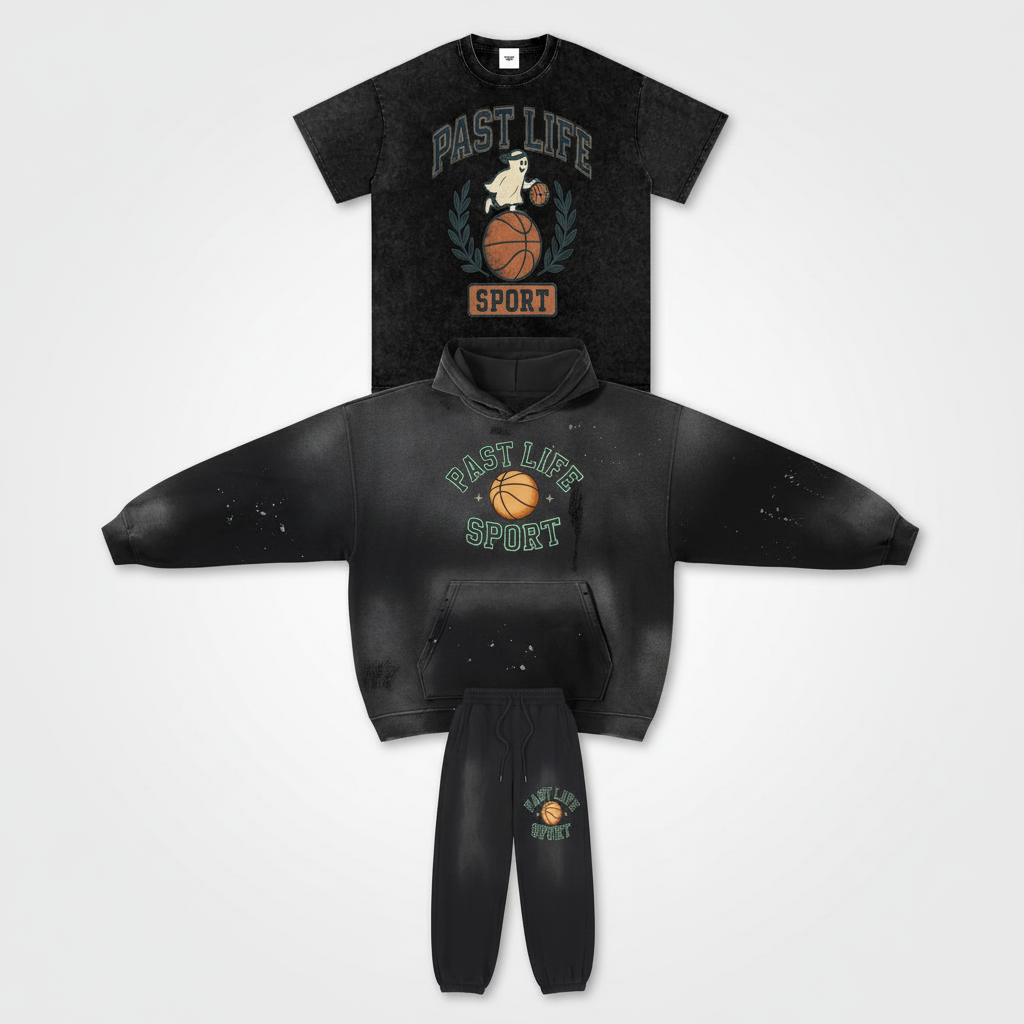 Full Court Set – Hoodie, Sweats & Ghost Dribble Tee